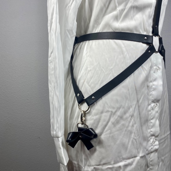 Bow Decor Leather Body Harness - Picture 5 of 12